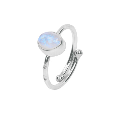 | Edelstein-Ring | Moonstone & Rose Quarz |